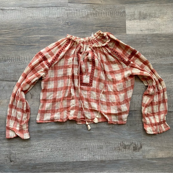 Free People Tops - Free People Honey Grove Plaid Top Medium